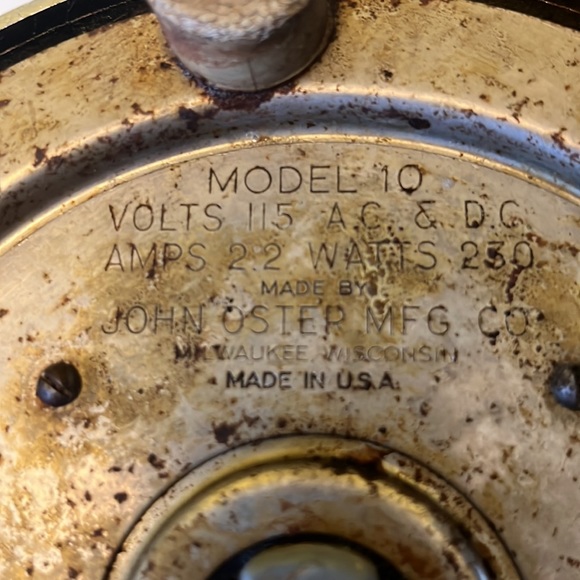 Vintage 1950s John Oster Osterizer White Beehive Blender Model 10 . - Picture 10 of 13